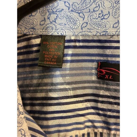 dagr Men's Multi-Color Striped /Floral Long Sleeve Button Down Shirt Size XL (42 - Picture 3 of 5